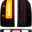 Tail Light + 3rd Third Brake Cargo Lamp for 07-13 Chevy Silverado 1500, 07-14 2500 HD & 3500 HD, 08-14 GMC Sierra 3500 HD, High Mount Stop Light Rear LED Taillight Assembly, 25958482 25958483