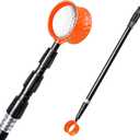 LTY Golf Ball Retriever, 18Ft 15Ft 12Ft Securely Locking Scoop Aluminum Alloy Telescopic Golf Ball Picker for Water