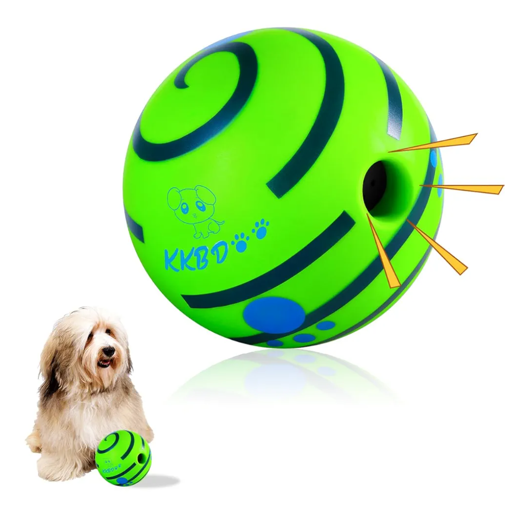 HYQ Interactive Squeaky Dog Ball - 2.75 Inch Toy for Small, Medium, Large Dogs and Puppies to Keep Them Busy, Pack Of 3