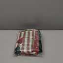 Christmas Decorative Throw Pillow Covers, 18x18 inch, Set of 4, Red Holiday Design with Reindeer and Snowman, 100% Polyester, Christmas Pillow Covers