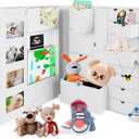 Baby Keepsake Box - Baby Memory Box - Baby Boy Girl Keepsake Box Tins Memory Box Pregnancy Baby Bubbs Storage Box Baby First Year Box Library Baby All-in-One Organizer,Pink 