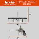 Agri-Fab 45-0295 48in Tow Behind Lawn Dethatcher,24 Durable Spring Steel Tines Lawn dethatcher, Designed to pull behind Lawn and Garden Tractors, Black