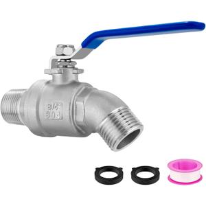 304 Stainless Steel 3/4" Garden Hose Bib, Heavy Duty Outdoor Spigot, 3/4" Male GHT Threaded Garden Hose Faucet, Lead-Free, Unlimited Flow Outdoor Faucet with 2 Washers and 1 Tape 304 Stainless Steel 3/4" Garden Hose Bib, Heavy Duty Outdoor Spigot, 3/4" Male GHT Threaded Garden Hose Faucet, Lead-Free, Unlimited Flow Outdoor Faucet with 2 Washers and 1 Tape