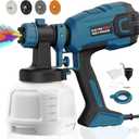 Paint Sprayer, 700W HVLP High Power Electric Spray Paint Gun with Adjustable Spray Width Knob, 40 Fl Oz Container, 4 Nozzles & 3 Patterns, Easy to Clean, for Furniture, House, Fence, Walls, Etc.