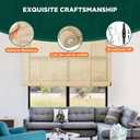 BAYUE Bamboo Blinds for Interior Windows, Roll Up Light Filtering, 64x64 in