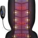 CILI Massage Chair Pad,Back Massager with Heat,Massage Seat Cushion with 10 Vibration Motors,30-60-90 Minutes Heating Options,Chair Massager for Office Chair, Home Office Use (Black)