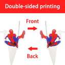 25PCS Spider Cake Toppers, Cute Cartoon Cupcake Toppers, Spider Themed Birthday Party Cake Decorations & Party Supplies