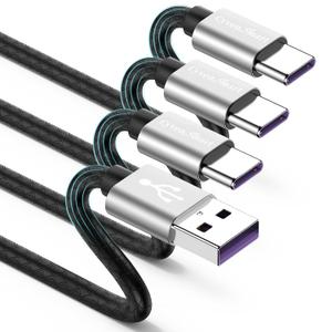 [3Pack 6ft]Usb A to Usb Type C Charging Cable Compatible with Samsung Galaxy S9 S10 S8 Plus Charger C Cord(3A Fast Charging),TPE Usbc Carplay Cord for iPhone 16 15 Pro Max Samsung A32/A12/A10e/A20/A51 (6Foot, Silver)