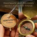 God's Path Compass Communion & Confirmation Gift for Teenage Boys | Baptism Religious Gifts for Men, Christian, Catholic, Graduation | Sentimental & Inspirational Present Greeting Card Included