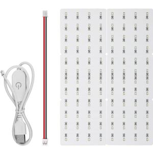 LED Backlight Board for Bambulab, 3D Printer Accessories Replacement Bambu Lab LED Back Light Board Kit with Connection Cable for Lithophane Photo Model DIY Printing Supplies