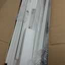 White Full Size Bed Frame 14 Inch, Metal Full Bed Frame No Box Spring Needed, Heavy Duty Steel Support 3500 LBS, DIY Headboard, Noiseless, Round Corner Legs, Storage Space, Easy Assembly