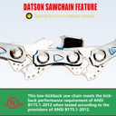 3PC 10" Pole Saw Chain Replacement for EGO PSA1000 / PSA1020 / MPS1000 / MPS1001 / PPSX2504 10-Inch 56V Polesaw