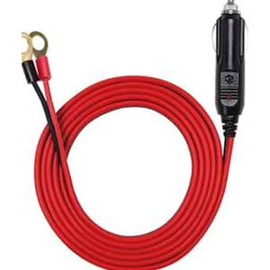 GELRHONR Car Cigarette Lighter Male Plug to O Ring Terminal with ON Off Switch Adapter Cable,12V-24V 16AWG Auto Cigarette Lighter Extension Cable Cord with 15A Fuse (2M/6.5Ft)