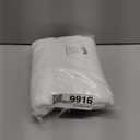 NICETOWN White Linen Sheer Curtains and Drapes 84 inches Long, Rod Pocket & Back Tab semitransparent with Light Through Vertical Window Treatments for Sliding Glass Door & Living Room, 52"W, Set of 2