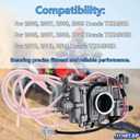16046-HP1-601 Carburetor Compatible with Honda TRX450R & TRX450ER 2006-2014 Replace 16100-HP1-603 16100-HP1-843 16100-HP1-901 ATV Carb Assembly