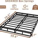 SHOANED 7 Inch Queen Box Spring - Metal Frame Mattress Foundation Memory Foam Basics Bed Base Heavy Duty Box Springs No Noise, 3000lbs Max Weight Capacity