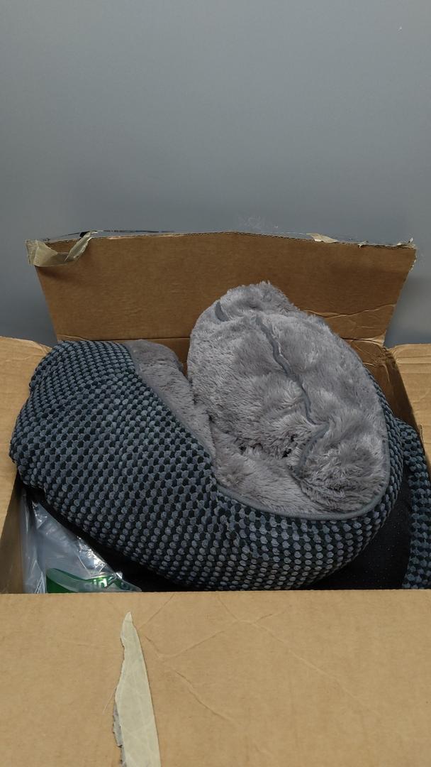 INVENHO Large Dog Beds Large Sized Dog Washable, Orthopedic Warming Soft Sleeping Puppy Bed Durable Pet Bed with AntiSlip Bottom L(35"x25"x10")