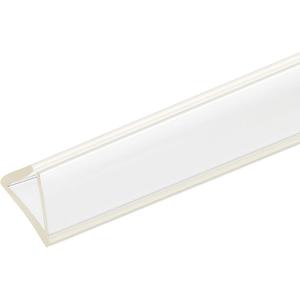 uxcell U Channel Edge Trim, 4.9ft Length Soft Rubber Guard Seal Strip Edge Protector Fit for 12-13mm Edge, (19/32" W x 43/64" H) Clear