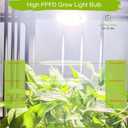 Lonwon Grow Light Bulbs 30W, LED Grow Light Bulb PAR38 Bulb, E26 Plant Light Bulb Full Spectrum, 4000K Warm Grow Bulb 320W Equivalent, Grow Light for Indoor Plants, Flowers, Regular Lamp, 1Pack