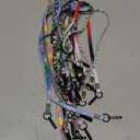 12 Pack Fun Face Mask Lanyards for Kids and Adults, Cute Mask Chain Necklace Strap for Women Men Boys Girls, Double Clips Lanyard for Badge Holders