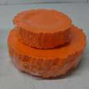 SUT 60PCS Orange Plates - Heavy Duty Orange Plastic Plates Disposable for Party - Include 30PCS 10inchDinner Platos and 30PCS 7inch Dessert Platos