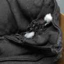 MABOZOO Chew Proof Indestructible Dog Beds for Aggressive Chewers,Durable Dog Crate Pad,Washable Tough Pet Mats for Kennel,Black,XL 28x41 in