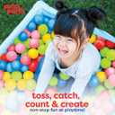 Antsy Pants 100 Ball Pit Balls, Ball Pit for Toddlers 1-3, Non-Toxic Materials, Lightweight, 5 Colors, Reusable Storage Bag, Plastic Balls for Ball Pit, Sensory Toys for Kids, 100 Ball Pack