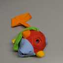 Snuffle Ball for Dog Toys Unbreakable Upgrade Ball Interactive Toy Foraging Snuffle Mat Puppy Treat Dispenser Slow Feeder Dog Puzzle Toys for Small, Medium, Large Pets (Red Rainbow)