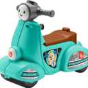 Fisher-Price Laugh & Learn Toddler Ride-On Toy, Smart Stages Cruise Along Scooter with Lights Music and Learning for Ages 1 Year and Up, 1 Unit