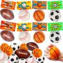 24 Pack Sports Stress Balls Valentines Day Cards For Kids School Classroom Exchange Valentine Day Gift Football Soccer Baseball Basketball Party Favors Supplies For Boys Girls Valentine Exchange Cards