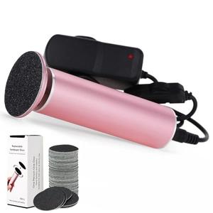 Electric Foot File Callus Remover for Feet, Adjustable Speed Foot Sander Grinder Professional Pedicure Tools for Dead Skin Heel Calluses with Replaceable Sandpaper Discs (Upgraded FCR-1 Pink)