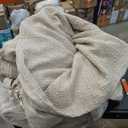 Waffle Textured Comforter Set All Season Down-Alternative Ultra Soft Bedding - Becky Cameron, Dune, Full/Queen