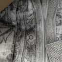 AMADA Large 9x12 Washable Area Rug for Living Room, Silver/Gray, Vintage