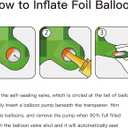 3 x Video Game Number 7 Balloon Different shades of Green Number Balloons for Game Birthday Decorations, Pixel Game Party Supplies 7 Number Balloon