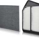 MOTOALL Engine Air Filter & Cabin Air Filter Combo Set 17220-5A2-A00 Fit for Honda Accord 2013-2017 for Acura TLX 2015-2020 Replaces# 80292-SDA-A01
