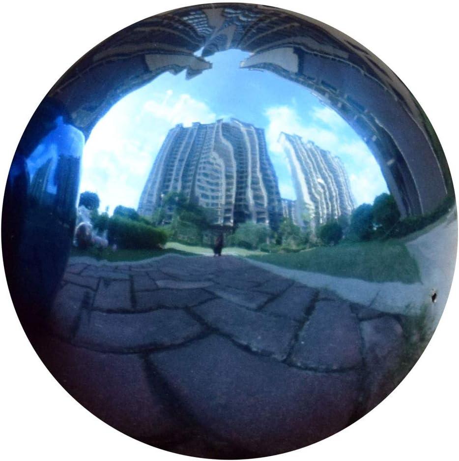 8 Inch Blue Stainless Steel Gazing Ball, Mirror Garden Globe, Home & Garden Decor