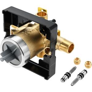 R10000-UNWS MultiChoice Universal Shower Valve Body, Bathtub and Shower Valve Body Replacement for Delta Single or Dual Function Faucet Trim Kit