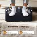 Foot Massager with Heat, Electric Foot and Calf Massager with Roller, Deep Tissue Massage for Plantar Fasciitis, Neuropathy & Pain Relief, Gifts for Women & Men(Black)