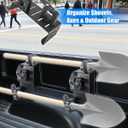 Truck Bed Rail Mount Brackets Compatible with Ford Maverick 2022-2025 F150 2015-2025 Ranger 2019-2025 Truck Bed Rail Track System, Modular Carbon Steel Accessory Mount for Shovels, Axes(3-Set Clamps)