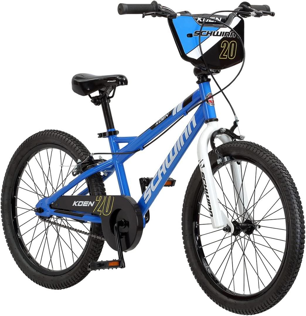 Schwinn Koen & Elm Big Kid Bike (20-Inch Wheels, Blue)