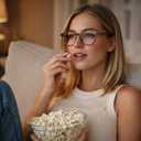 3 x IBOANN Chic & Comfy Blue Light Glasses for Women - 3-Pack Round Frames, Screen-Ready Style with UV Protection Coating
