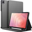 JETech Case for Samsung Galaxy Tab S11 with S Pen Holder, Slim Folio Stand Protective Tablet Cover, Multi-Angle Viewing, Auto Sleep/Wake (Grey)