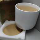 LE TAUCI 12 Inch Pots for Plants, Ceramic Large Planters for Indoor Plants, Indoor Plant Pots for Home Garden Patio Office, Planter Pots with Drainage Hole and Rubber Plug, White