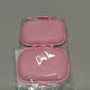 Holii Travel Pill Organizer, 8 Compartments Portable Pill Case, Daily Pill Box to Hold Vitamins, Small Pill Container for Pocket Purse Medicine Organizer（Pink）