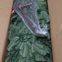 7FT Pre-lit Christmas Tree Fir with Remote Control, 650 Warm White Multi-Color Lights, Hinged/Feel Real/Realistic for Home, Holiday Decoration Dual Color LED Artificial Xmas Tree 7 Feet