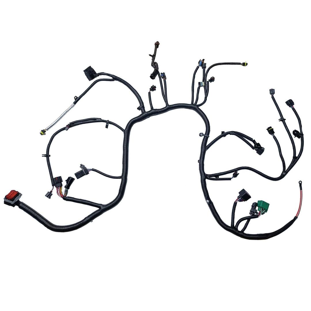 4C3Z12B637AA Engines Wiring Harness Compatible with Excursion F-250 F-350 F-450 F-550 Super Duty 2004 | 9-23-03 & After 6.0L V8 Replace# 4C3Z-12B637-AA