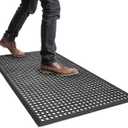 Rubber Floor Door mat Anti-Fatigue Commercial Restaurant Floor Mats 36" x 60" New Heavy Duty Non Slip Rubber Kitchen Drainage Mat Black Bar Floor Mat
