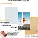 JCJMY 22.375x34 Picture Frame with 20x30 Mat, Display Photo 20x30 with Mat or 22.375 x 34 Without Mat, Wall Hanging Large 22.375 by 34 Poster Frame with Plexiglass, Gold