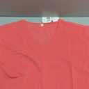 VIISHOW Womens Tie Front Chiffon Blouses V Neck Batwing Short Sleeve Summer Floral Tops Shirts (Small, Watermelon Red)