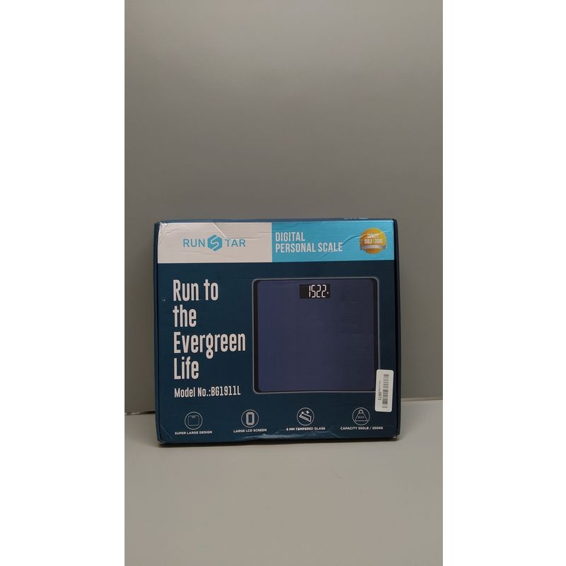 RunStar Extra-Wide 550lb Digital Bathroom Scale - Large Platform & Big LCD Display For Accurate Weight Tracking - View #5
